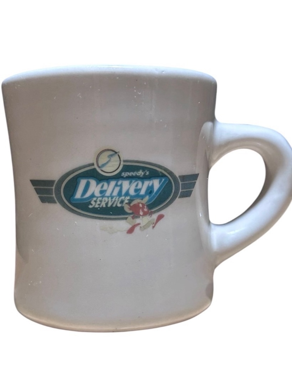 White Logo Ceramic Coffee Mug